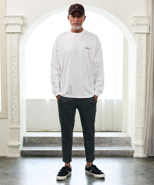 Maison code 13（メゾンコードサーティーン）の「mlt5811- Oversized Long Sleeve Tee カットソー(M26W-22)（Tシャツ/カットソー・メンズ・ブラック/ホワイト/チャコール・S/M/L/XL）」の16枚目の写真