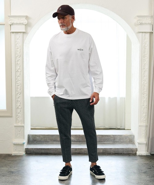 Maison code 13（メゾンコードサーティーン）の「mlt5811- Oversized Long Sleeve Tee カットソー(M26W-22)（Tシャツ/カットソー・メンズ・ブラック/ホワイト/チャコール・S/M/L/XL）」の18枚目の写真