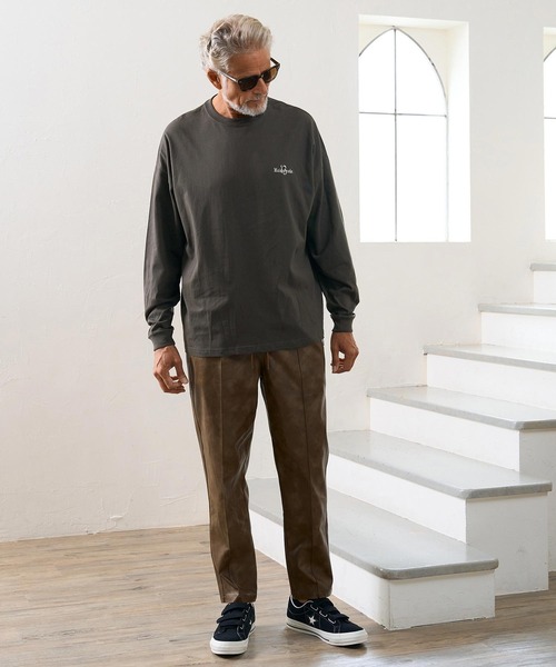 Maison code 13（メゾンコードサーティーン）の「mlt5811- Oversized Long Sleeve Tee カットソー(M26W-22)（Tシャツ/カットソー・メンズ・ブラック/ホワイト/チャコール・S/M/L/XL）」の22枚目の写真