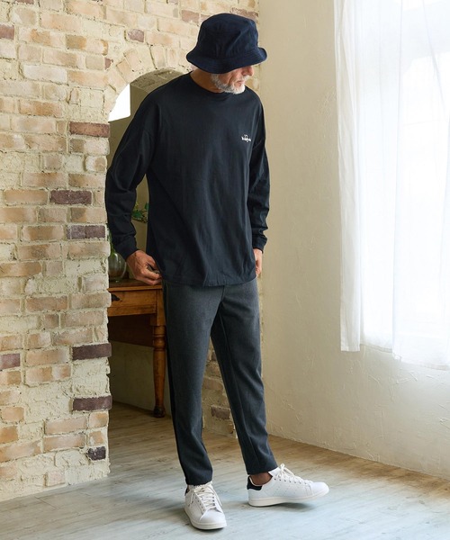 Maison code 13（メゾンコードサーティーン）の「mlt5811- Oversized Long Sleeve Tee カットソー(M26W-22)（Tシャツ/カットソー・メンズ・ブラック/ホワイト/チャコール・S/M/L/XL）」の4枚目の写真