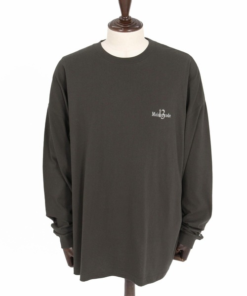 Maison code 13（メゾンコードサーティーン）の「mlt5811- Oversized Long Sleeve Tee カットソー(M26W-22)（Tシャツ/カットソー・メンズ・ブラック/ホワイト/チャコール・S/M/L/XL）」の6枚目の写真