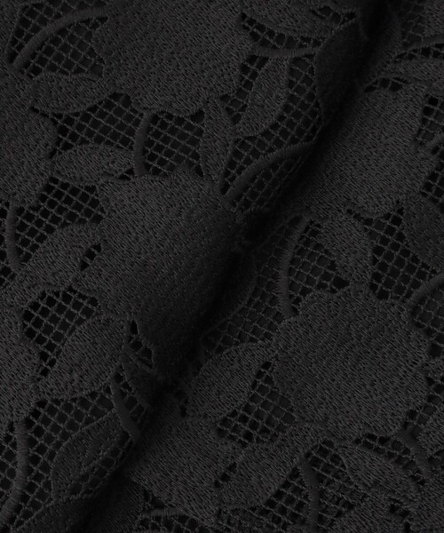 ANAYI(アナイ)の「フラワーメッシュ刺繍ボレロジャケット〈セットアップ対応商品〉(カーディガン/ボレロ・レディース・ベージュ/ブラック・36/38)」の10枚目の写真