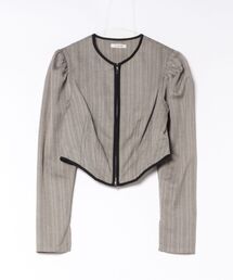 CLANE/クラネ/HERRINGBONE CORSET DETAIL TOPS