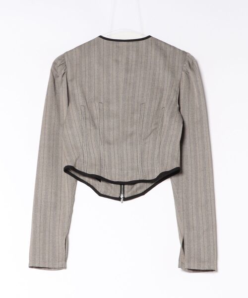 CLANE（クラネ）の「CLANE/クラネ/HERRINGBONE CORSET DETAIL TOPS（その他トップス・レディース・その他24・1）」の3枚目の写真