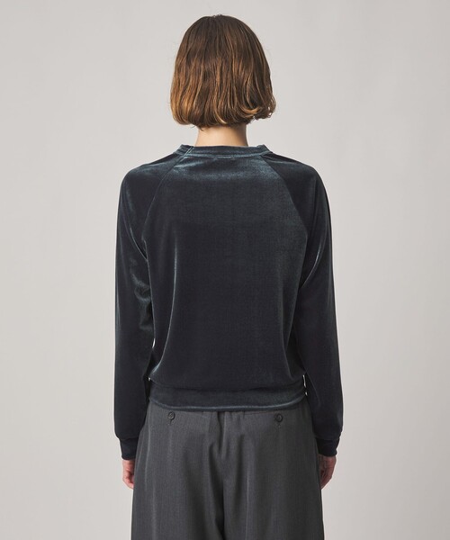 Steven Alan(スティーブンアラン)の「<Steven Alan>ベロア プルオーバー(Tシャツ/カットソー・レディース・オフホワイト/コバルトブルー・FREE)」の7枚目の写真