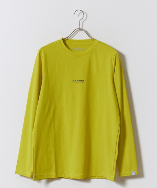 Mammut(マムート)の「MAMMUT/マムート QD Logo Print Longsleeve T-shirts AF Men ロゴ プリント ロングスリーブ Tシャツ アジアンフィット フロントプリント UVカット 速乾 抗菌防臭 クルーネック 長袖 ロンT ジャストサイズ スリムフィット(Tシャツ/カットソー・メンズ・イエロー・M/L)」の9枚目の写真