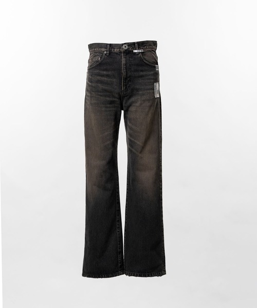 MIHARAYASUHIRO(ミハラヤスヒロ)の「【Maison MIHARAYASUHIRO / メゾンミハラヤスヒロ】 FLARE TAPERED JEANS(デニムパンツ・メンズ・インディゴブルー/ブラック・46/44)」の12枚目の写真