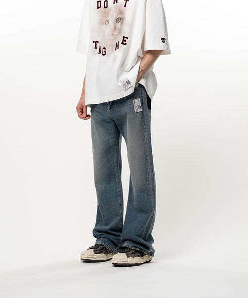 MIHARAYASUHIRO(ミハラヤスヒロ)の「【Maison MIHARAYASUHIRO / メゾンミハラヤスヒロ】 FLARE TAPERED JEANS(デニムパンツ・メンズ・インディゴブルー/ブラック・46/44)」の5枚目の写真