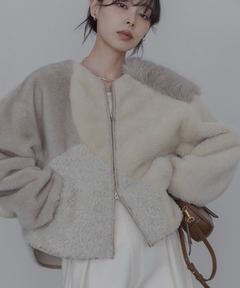 6日間限定♡Eimee Lawウールフリースノーカラーコート Eimee Law & LHELBIE 公式オンラインストア