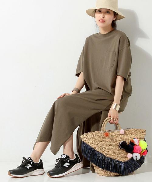 UNITED ARROWS（ユナイテッドアローズ）の「＜OSHIMA REI（おおしま　れい）＞ポケット ワンピース◆（ワンピース・レディース・ナチュラル/オリーブ・FREE）」の2枚目の写真