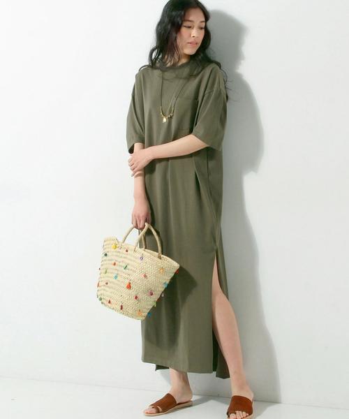 UNITED ARROWS（ユナイテッドアローズ）の「＜OSHIMA REI（おおしま　れい）＞ポケット ワンピース◆（ワンピース・レディース・ナチュラル/オリーブ・FREE）」の8枚目の写真