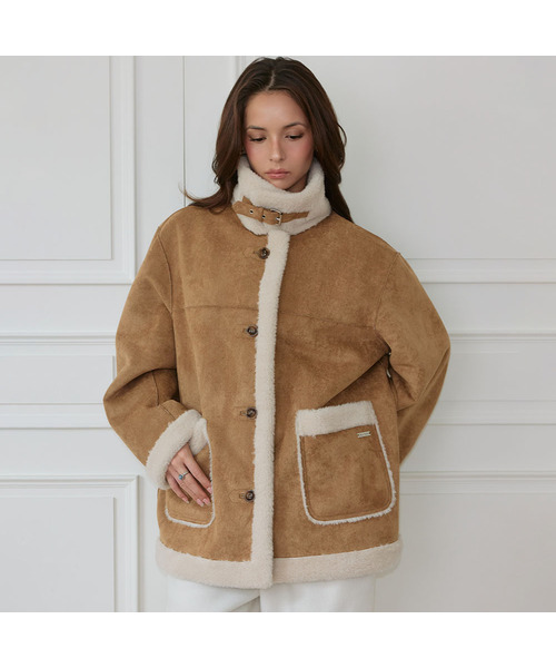 入手困難　MOL53 ムートン　サイン入り　CDセット Fur Shearling Mustang [Camel]（ムートンコート）｜ROSEFRANTZ（ロゼ
