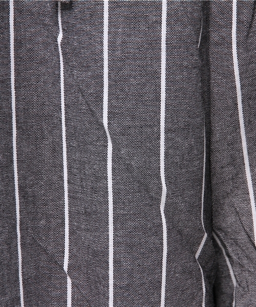 earth music&ecology（アースミュージックアンドエコロジー）の「ワイドスカンツ（その他パンツ・レディース・ネイビー/チェック/ホワイト/ブラック/サックスブルー・FREE）」の9枚目の写真