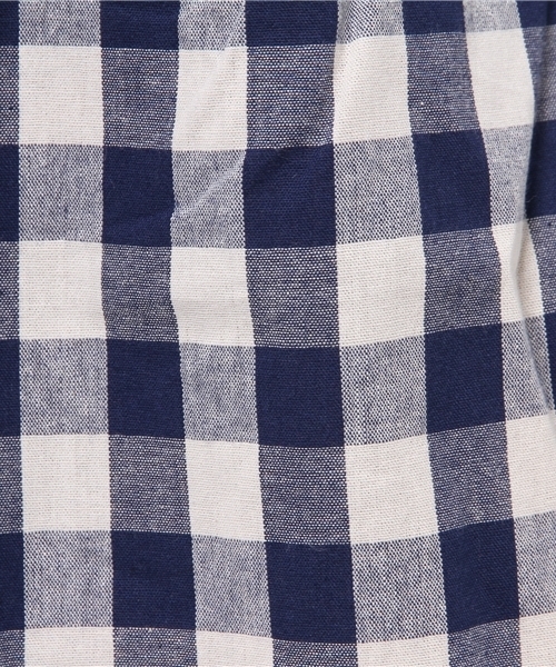 earth music&ecology（アースミュージックアンドエコロジー）の「ワイドスカンツ（その他パンツ・レディース・ネイビー/チェック/ホワイト/ブラック/サックスブルー・FREE）」の10枚目の写真