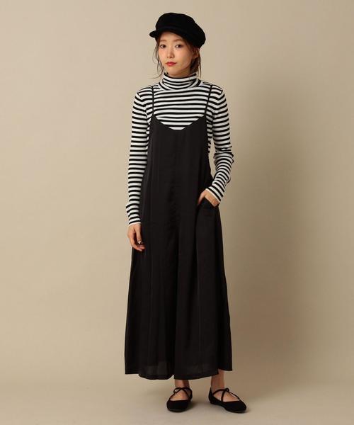 Another Edition（アナザーエディション）の「サテンキャミサロペット/ aeMBC PeサテンCAMI SLPT◆（サロペット/オーバーオール・レディース・ライトピンク/ライトグレー/ブラック/オリーブ・フリー）」の2枚目の写真