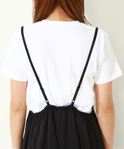 Another Edition（アナザーエディション）の「サテンキャミサロペット/ aeMBC PeサテンCAMI SLPT◆（サロペット/オーバーオール・レディース・ライトピンク/ライトグレー/ブラック/オリーブ・フリー）」の8枚目の写真