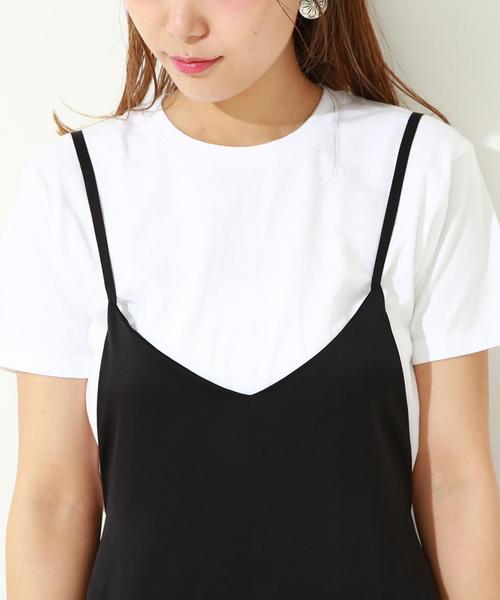 Another Edition（アナザーエディション）の「サテンキャミサロペット/ aeMBC PeサテンCAMI SLPT◆（サロペット/オーバーオール・レディース・ライトピンク/ライトグレー/ブラック/オリーブ・フリー）」の9枚目の写真