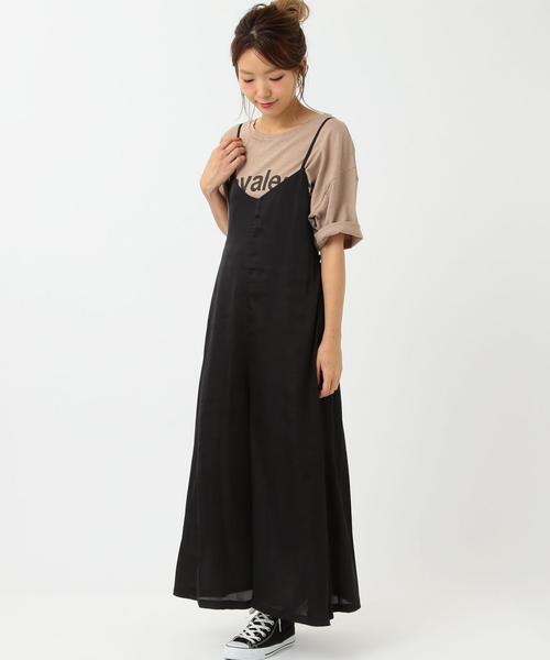 Another Edition（アナザーエディション）の「サテンキャミサロペット/ aeMBC PeサテンCAMI SLPT◆（サロペット/オーバーオール・レディース・ライトピンク/ライトグレー/ブラック/オリーブ・フリー）」の19枚目の写真