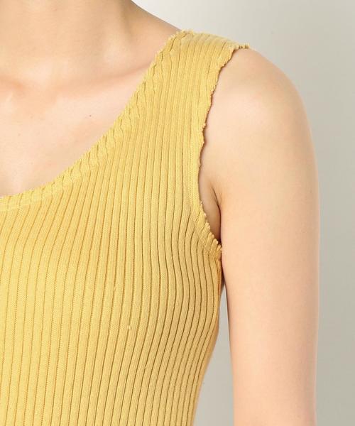 Another Edition(アナザーエディション)の「断ち切りVネックノースリーブプルオーバー/AEMFC タチキリ V/N NSL PO◆(ニット/セーター・レディース・ホワイト/イエロー/ネイビー/ブラウン・FREE)」の15枚目の写真