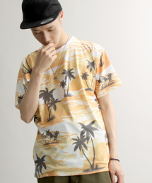 WEGO/シーサイドプリントTシャツ
