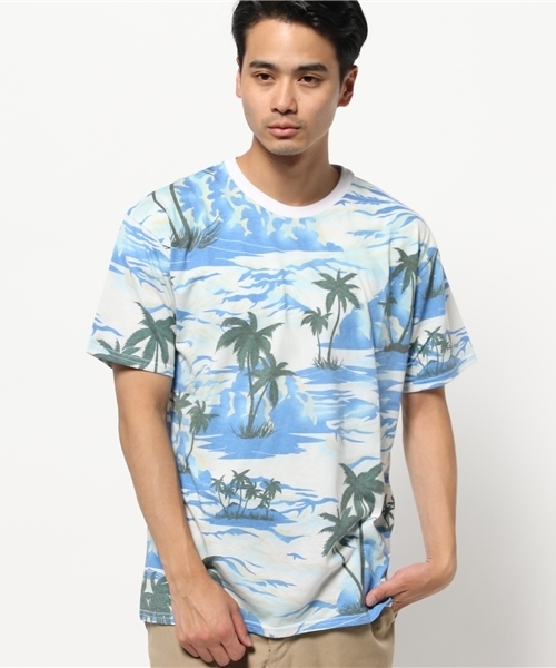 WEGO(ウィゴー)の「WEGO/シーサイドプリントTシャツ(Tシャツ/カットソー・メンズ・ブルー系その他/イエロー/レッド/ブルー・MEDIUM/LARGE)」の13枚目の写真