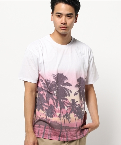WEGO(ウィゴー)の「WEGO/シーサイドプリントTシャツ(Tシャツ/カットソー・メンズ・ブルー系その他/イエロー/レッド/ブルー・MEDIUM/LARGE)」の14枚目の写真