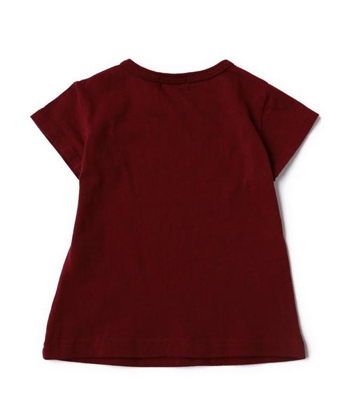 green label relaxing（グリーンレーベルリラクシング）の「【BABY】GRIN プリント リボンツキTシャツ◆（Tシャツ/カットソー・キッズ・グレー/ワインレッド・85cm）」の10枚目の写真