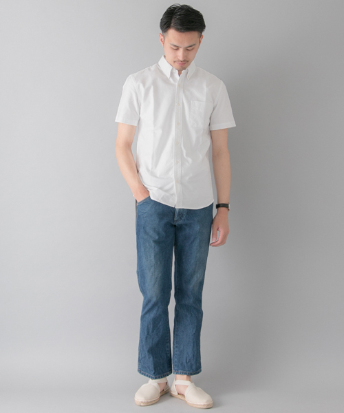 URBAN RESEARCH（アーバンリサーチ）の「UR オックスBD S/Sシャツ（シャツ/ブラウス・メンズ・グレー/ホワイト/ネイビー/チェック・SMALL/LARGE/MEDIUM）」の15枚目の写真