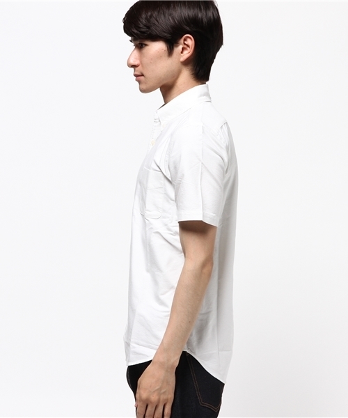 URBAN RESEARCH（アーバンリサーチ）の「UR オックスBD S/Sシャツ（シャツ/ブラウス・メンズ・グレー/ホワイト/ネイビー/チェック・SMALL/LARGE/MEDIUM）」の5枚目の写真