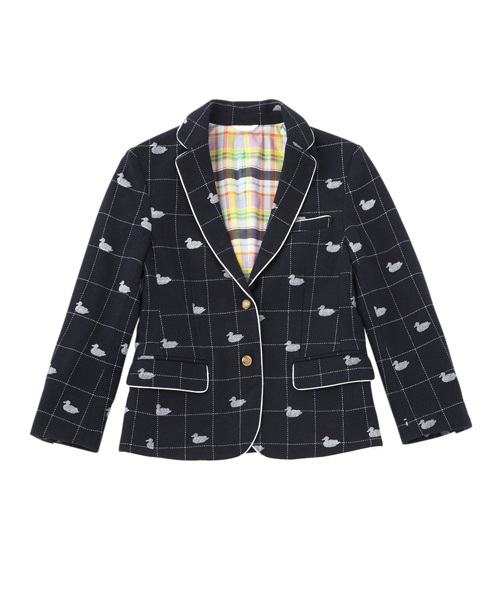 koe×THOM BROWNE（コエトムブラウン）の「[KOE×THOM BROWNE]WOMENS DUCK SPORTCOAT（テーラードジャケット・レディース・ネイビー・SMALL/LARGE/MEDIUM）」の10枚目の写真