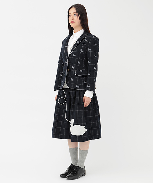 koe×THOM BROWNE（コエトムブラウン）の「[KOE×THOM BROWNE]WOMENS DUCK SPORTCOAT（テーラードジャケット・レディース・ネイビー・SMALL/LARGE/MEDIUM）」の11枚目の写真