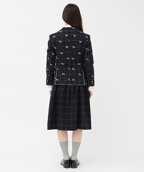 koe×THOM BROWNE（コエトムブラウン）の「[KOE×THOM BROWNE]WOMENS DUCK SPORTCOAT（テーラードジャケット・レディース・ネイビー・SMALL/LARGE/MEDIUM）」の12枚目の写真