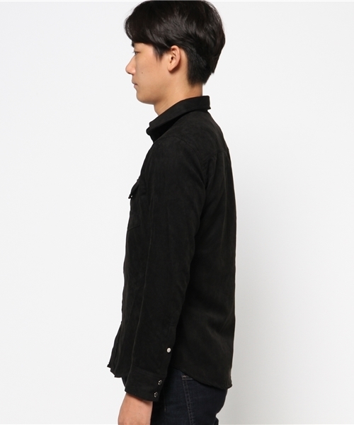 JACKROSE（ジャックローズ）の「フェイクスウェードWTシャツ（シャツ/ブラウス・メンズ・キャメル/ブラック・M/L/XL）」の6枚目の写真