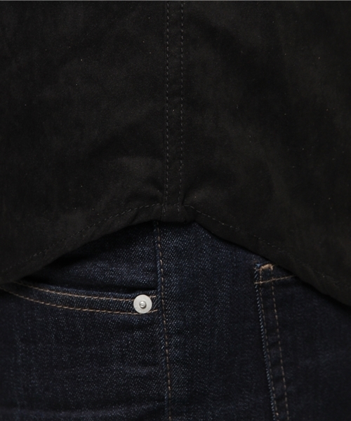 JACKROSE（ジャックローズ）の「フェイクスウェードWTシャツ（シャツ/ブラウス・メンズ・キャメル/ブラック・M/L/XL）」の3枚目の写真