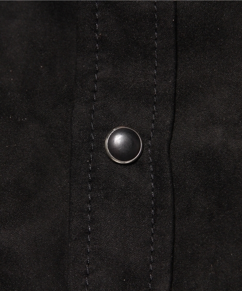 JACKROSE（ジャックローズ）の「フェイクスウェードWTシャツ（シャツ/ブラウス・メンズ・キャメル/ブラック・M/L/XL）」の5枚目の写真