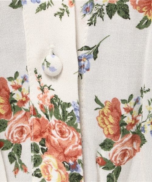 MOUSSY（マウジー）の「BAND COLLAR FLOWER OP（ワンピース・レディース・グレー系その他/ダークネイビー/ホワイト系その他・1/2）」の11枚目の写真