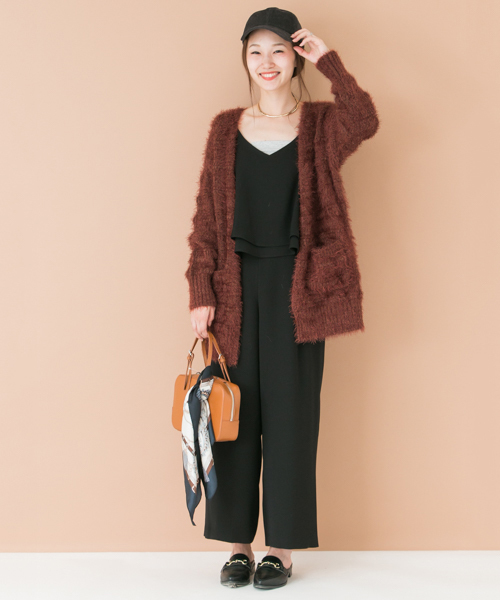 URBAN RESEARCH（アーバンリサーチ）の「UR フェザーヤーンカーディガン（カーディガン/ボレロ・レディース・ブラウン/グレー/ベージュ・FREE）」の22枚目の写真