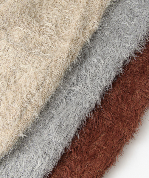 URBAN RESEARCH（アーバンリサーチ）の「UR フェザーヤーンカーディガン（カーディガン/ボレロ・レディース・ブラウン/グレー/ベージュ・FREE）」の9枚目の写真