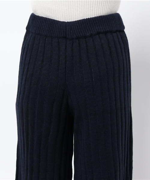 Re:EDIT（リエディ）の「[リエディ]太リブニットワイドパンツ/ボトムス/パンツ/ワイドパンツ・ガウチョパンツ（その他パンツ・レディース・ネイビー/ブラック/カーキ/ワイン/ブラウン/レンガ・MEDIUM）」の11枚目の写真