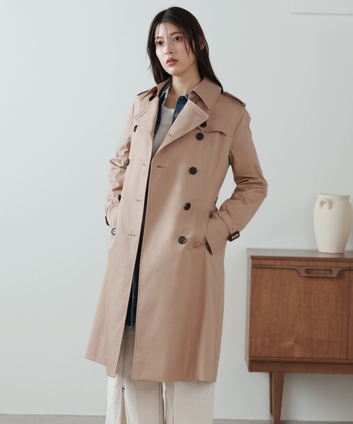 Filomo（フィローモ）の「トレンチコートロング（トレンチコート・レディース・ベージュ/ブラック/カーキ・11号/13号/7号/9号/15号）」の18枚目の写真