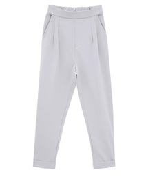 [ポンチ素材]テーパードパンツ