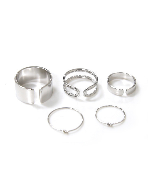 amorous insense（アモラスインセンス）の「華奢リングセット（リング・レディース・シルバー/ゴールド・ﾌﾘ-）」の5枚目の写真