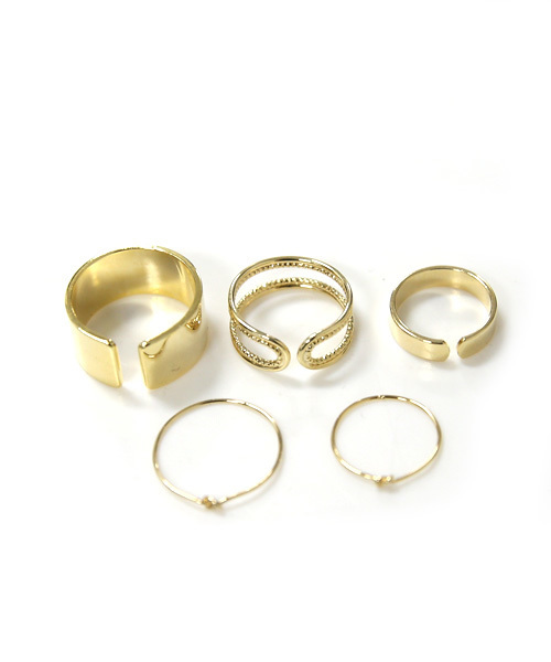 amorous insense（アモラスインセンス）の「華奢リングセット（リング・レディース・シルバー/ゴールド・ﾌﾘ-）」の6枚目の写真