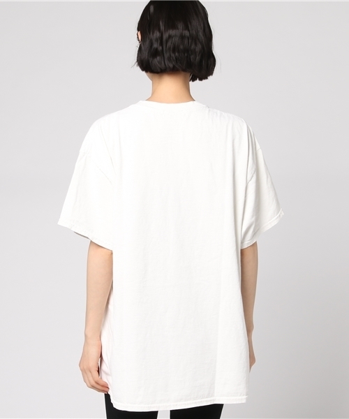 archives(アルシーヴ)の「ピグメントBIG T-shirts(Tシャツ/カットソー・レディース・マスタード/ブラック/オフホワイト・MEDIUM)」の9枚目の写真