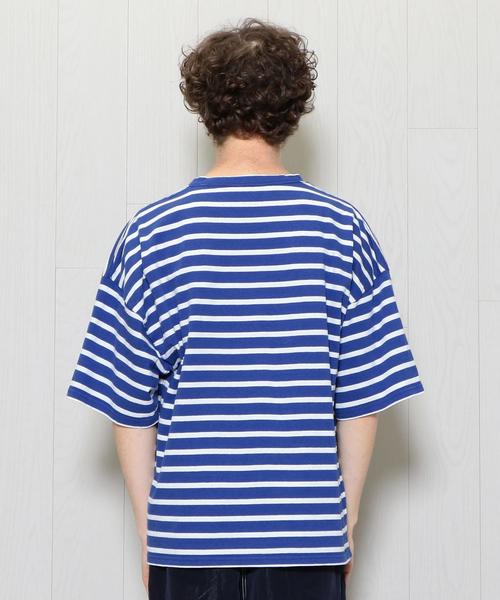 H BEAUTY&YOUTH ＜H＞ボーダーショートスリーブ H＞ボーダーショートスリーブ