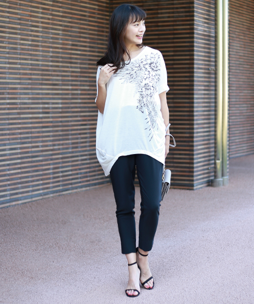 Bou Jeloud（ブージュルード）の「【セットアップ対応】サラサラスタイリッシュテーパードパンツ（その他パンツ・レディース・アイボリー/カーキ/チャコールグレー/ブルー・38/40/36）」の22枚目の写真