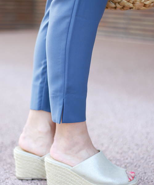 Bou Jeloud（ブージュルード）の「【セットアップ対応】サラサラスタイリッシュテーパードパンツ（その他パンツ・レディース・アイボリー/カーキ/チャコールグレー/ブルー・38/40/36）」の15枚目の写真