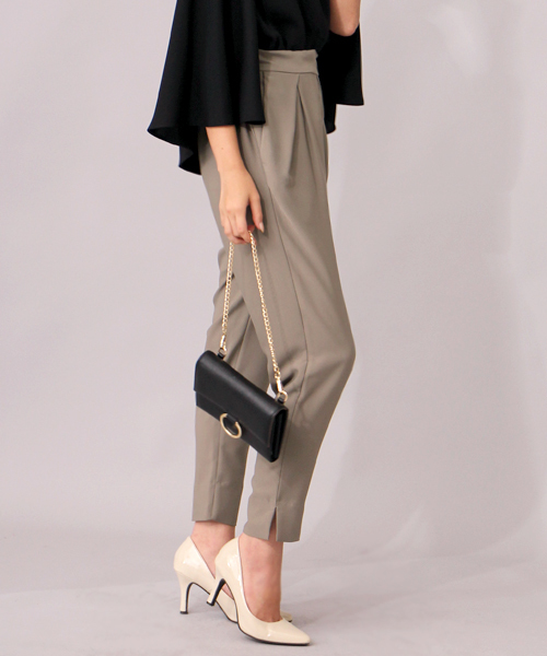 Bou Jeloud（ブージュルード）の「【セットアップ対応】サラサラスタイリッシュテーパードパンツ（その他パンツ・レディース・アイボリー/カーキ/チャコールグレー/ブルー・38/40/36）」の8枚目の写真