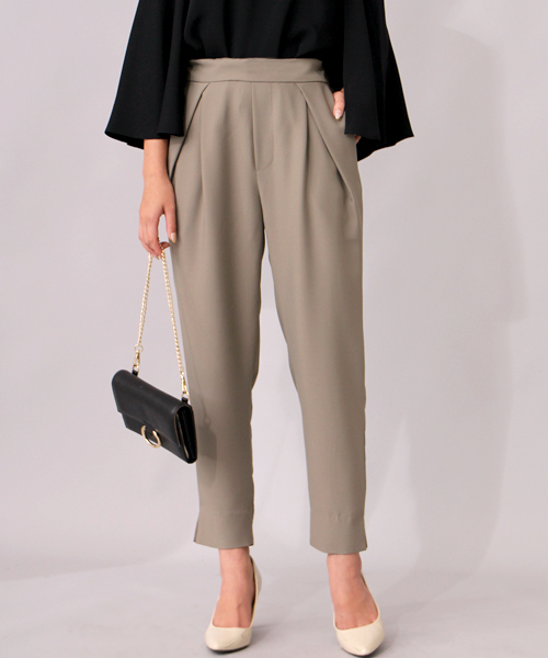 Bou Jeloud（ブージュルード）の「【セットアップ対応】サラサラスタイリッシュテーパードパンツ（その他パンツ・レディース・アイボリー/カーキ/チャコールグレー/ブルー・38/40/36）」の6枚目の写真