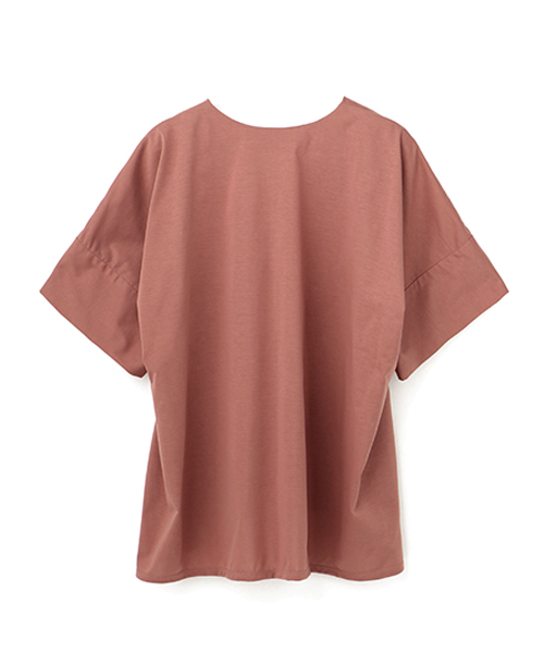 08sircus（ゼロエイトサーカス）の「08 SIRCUS カットソー（Tシャツ/カットソー・レディース・ブラック/ピンク/キャメル・1）」の4枚目の写真